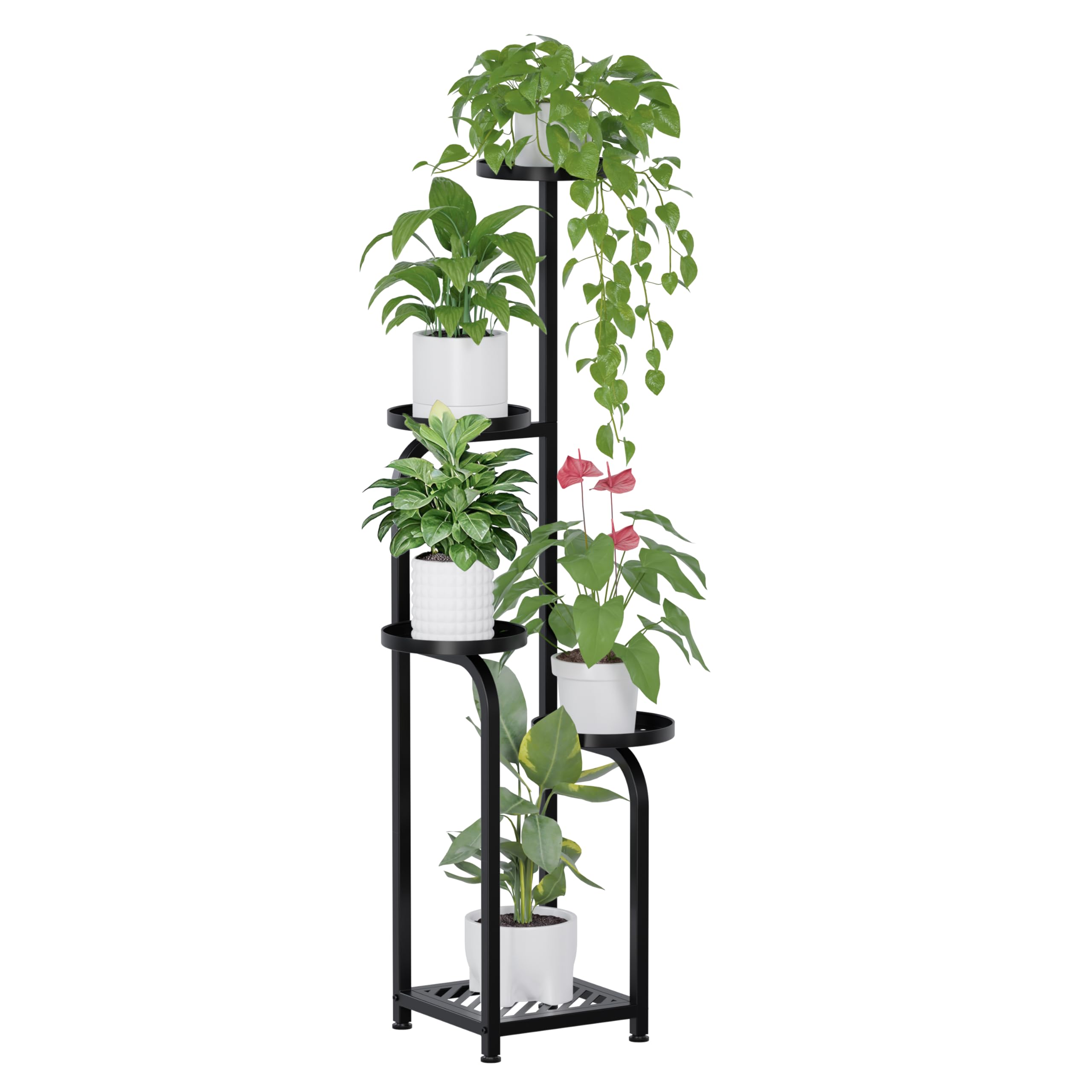 TOSKING 5-Tier Anti-Tip Corner Plant Stand