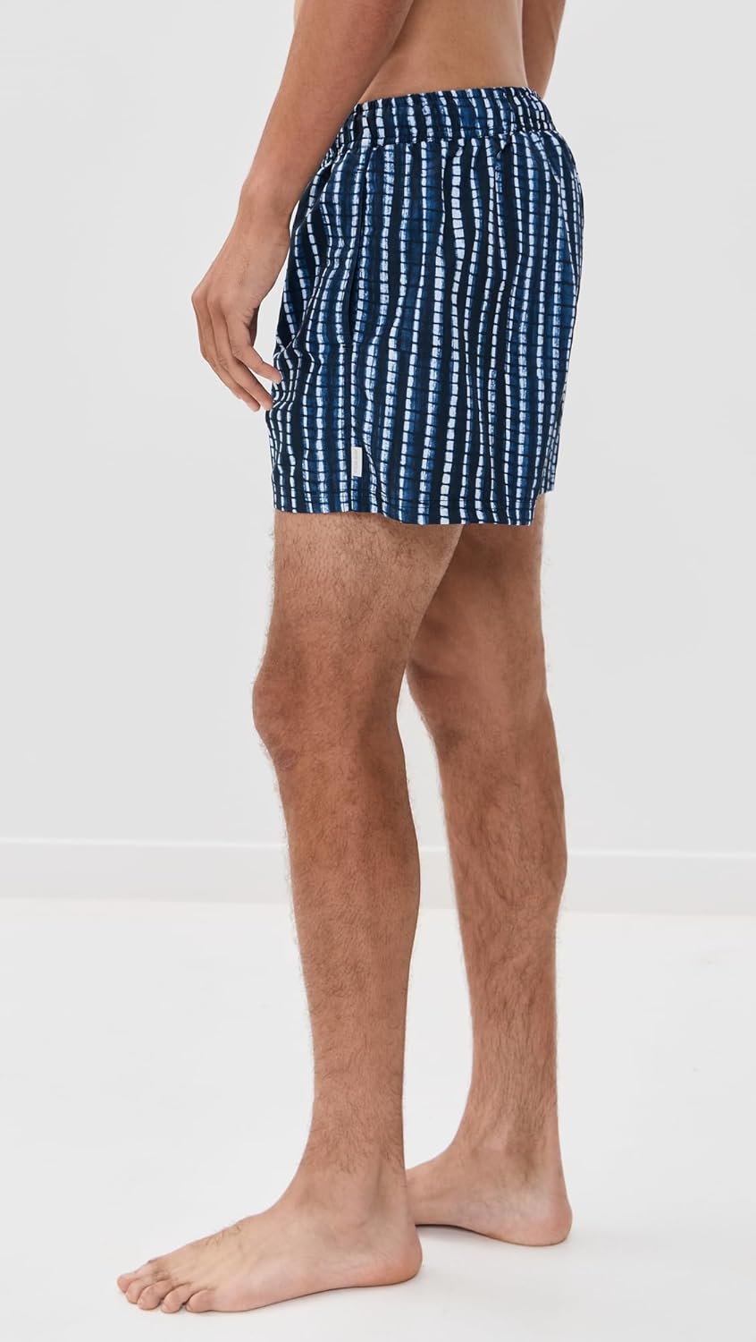 AUTO-REPLY Men's Printed Sebastian Swim Trunks 4"