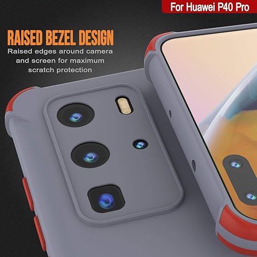 Miniatura 44 de Punkcase Diseñada para Huawei P40 Pro [Serie Sunshine] funda protectora y ligera de TPU con esquinas de absorción de golpes compatible con Huawei
