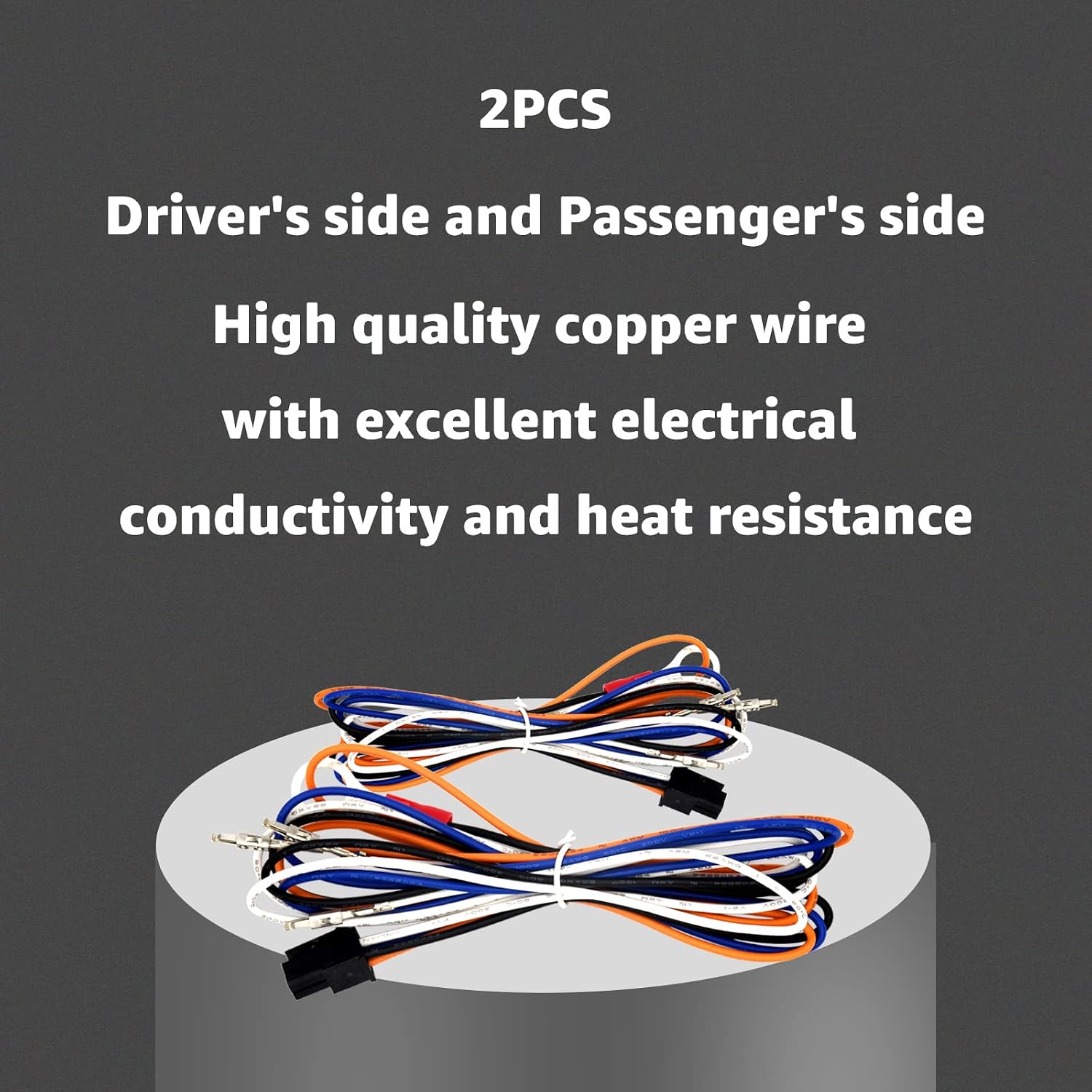 Tow Mirrors Wiring Harness for Chevy Silverado 1500 2500 HD 2014-2018, Tow Mirror Wire Adapter Harness Compatible with GMC Sierra 1500 2500 HD 2014-2018 Cargo Running Turn Signals Light (2PCS)