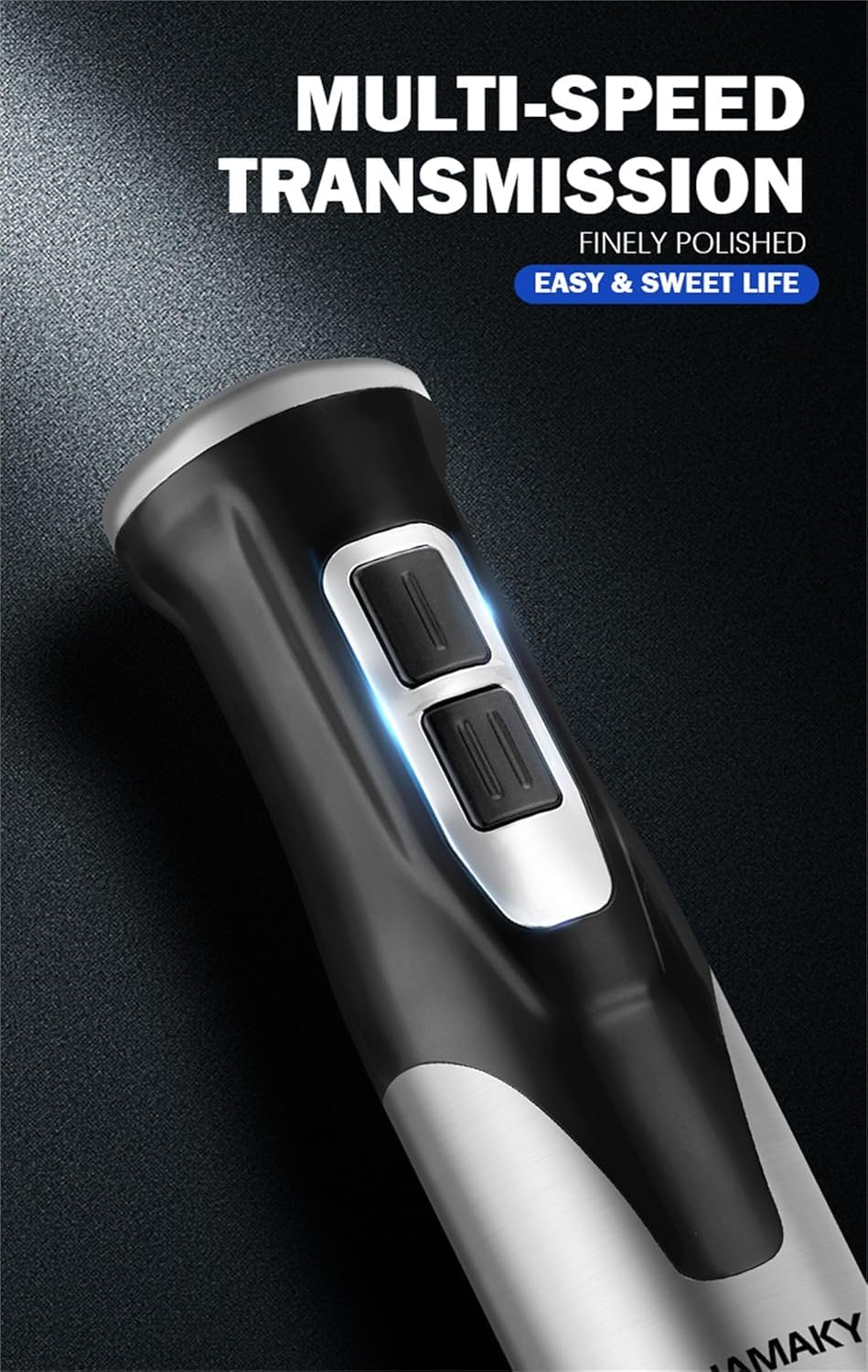 Batidora De Mano, Batidora De Mano 4 En 1 2000w, 2 Velocidades De Licuado, Cuchillas De Acero Inoxidable 304, Vaso De Precipitados De Plástico Sin Bpa, para Comida para Bebés, Batidos, Sopa