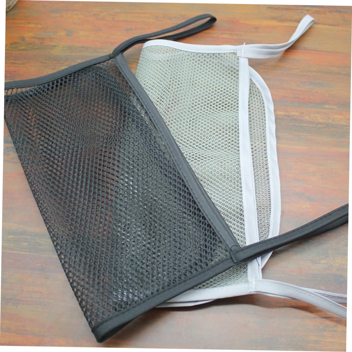 Toddmomy 6pcs Stroller Storage Bag Mesh Breathable Suction Cup Hanging Caddy for Bathroom Diaper Pouch