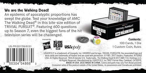 Miniatura 3 de USAOPOLY TP116-469 AMC The Walking Dead Trivial Pursuit Game, Multicolor