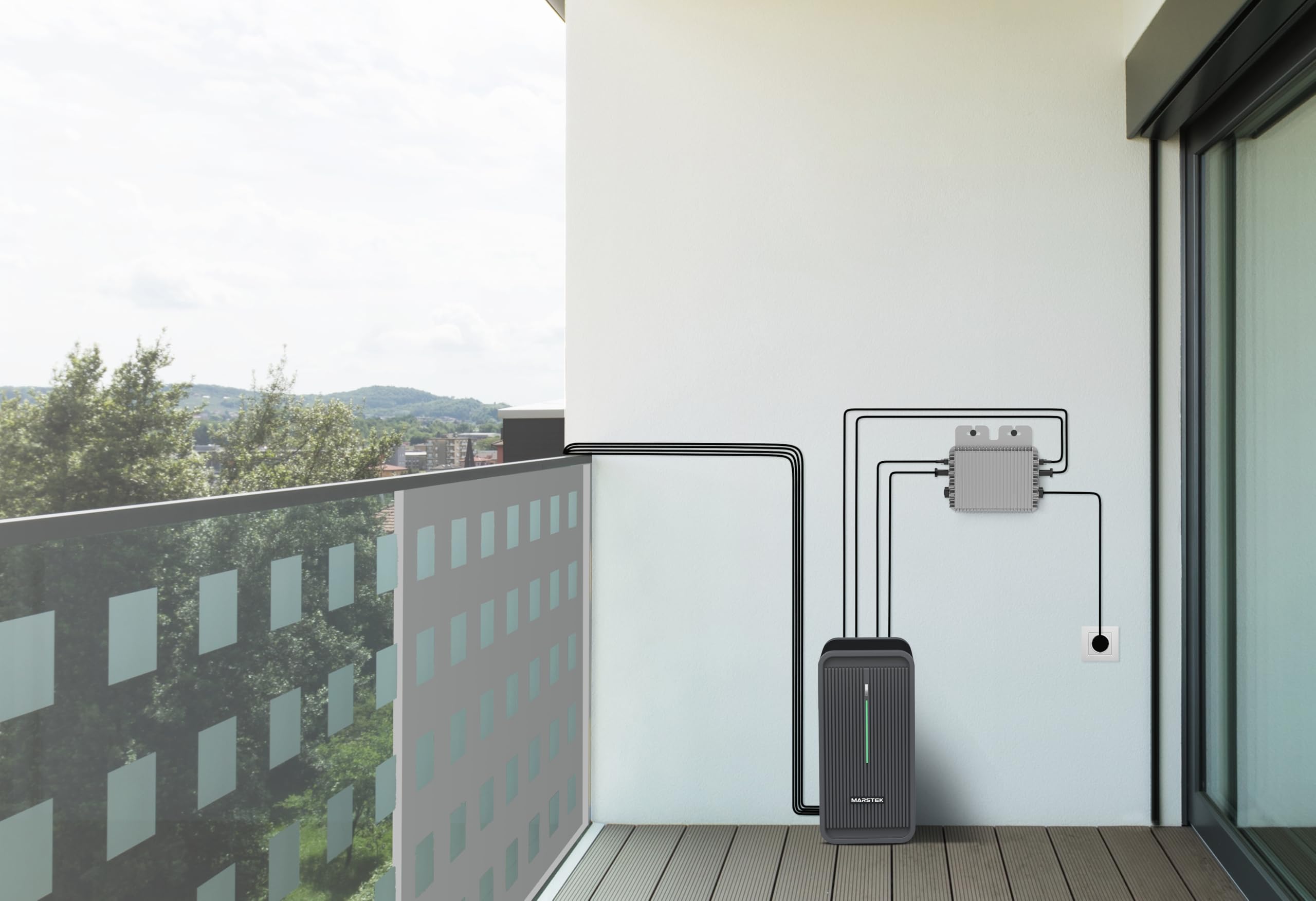 Marstek Accumulo Solare B2500D 2025 Aggiornato, 2240Wh per impianto fotovoltaico da balcone PLUG & PLAY, accumulo per impianto FV, accumulo di energia da 2,24kW power bank solare per casa e balcone