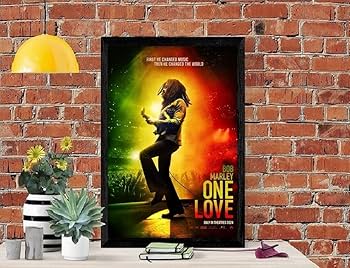 Amazon.co.jp: 【フレーム付-黒-】 映画ポスター ボブマーリー Amazon.co.jp: 【フレーム付-黒-】 映画ポスター ボブマーリー