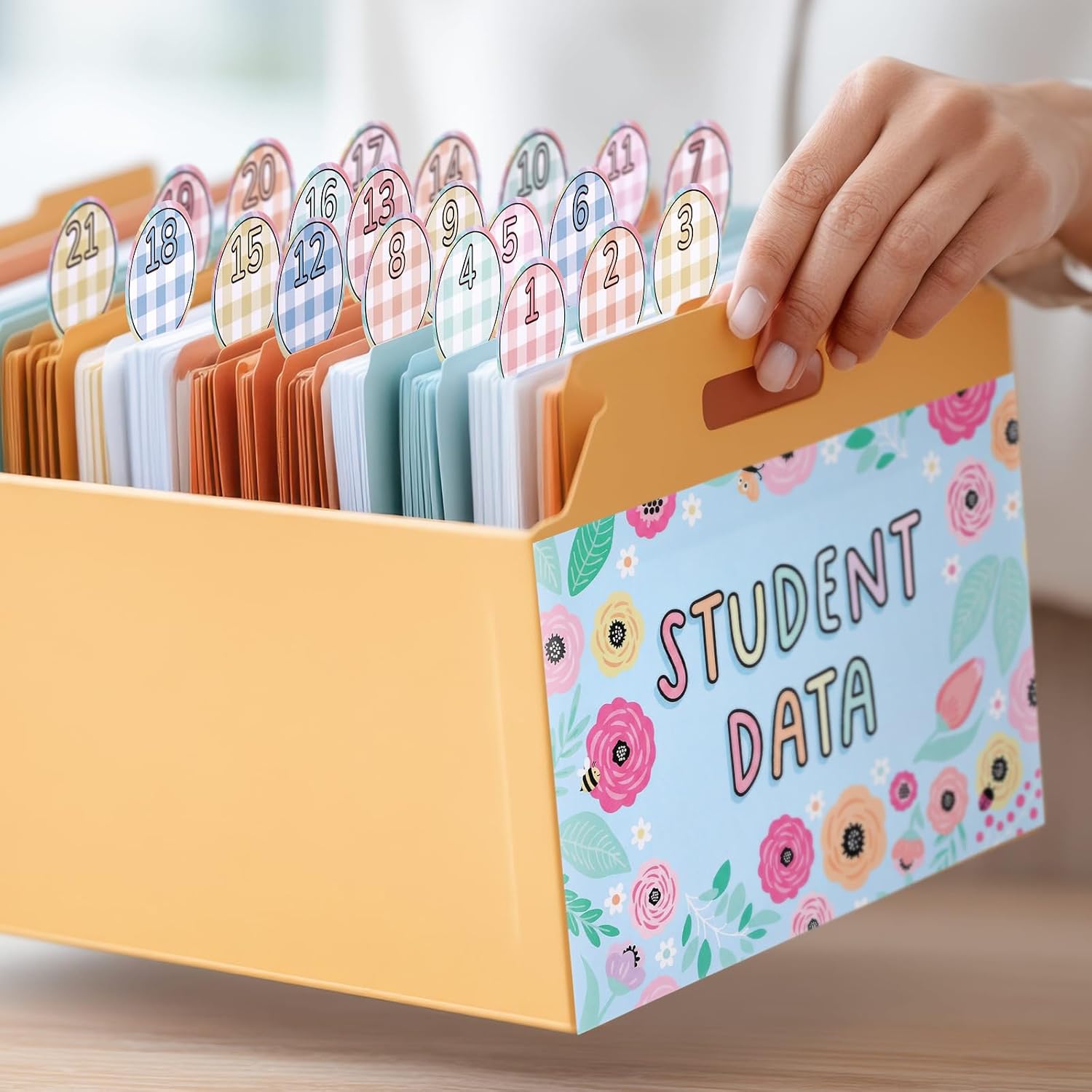 Marspark 10 Set Classroom Organization Folder Labels Student Data Stickers image 4