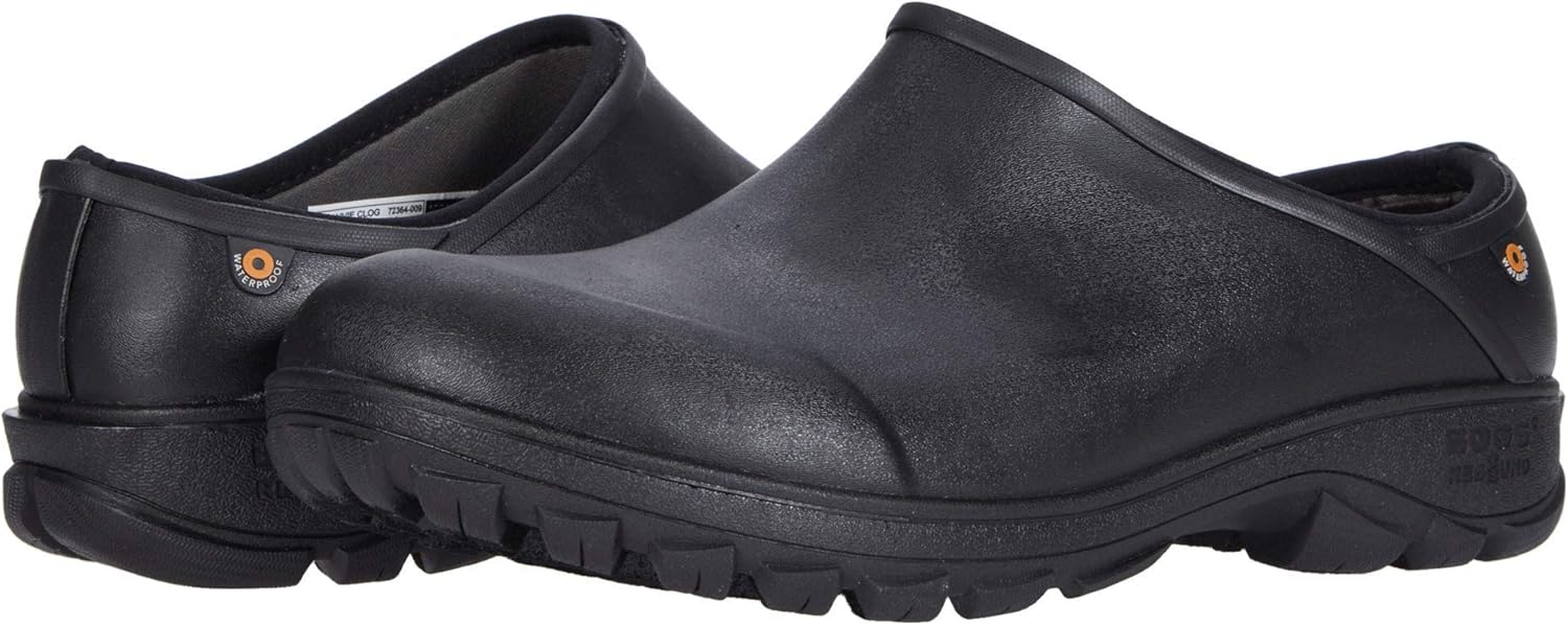 Bogs Men's Sauvie Clog Rain Shoe, Black Multi, 14