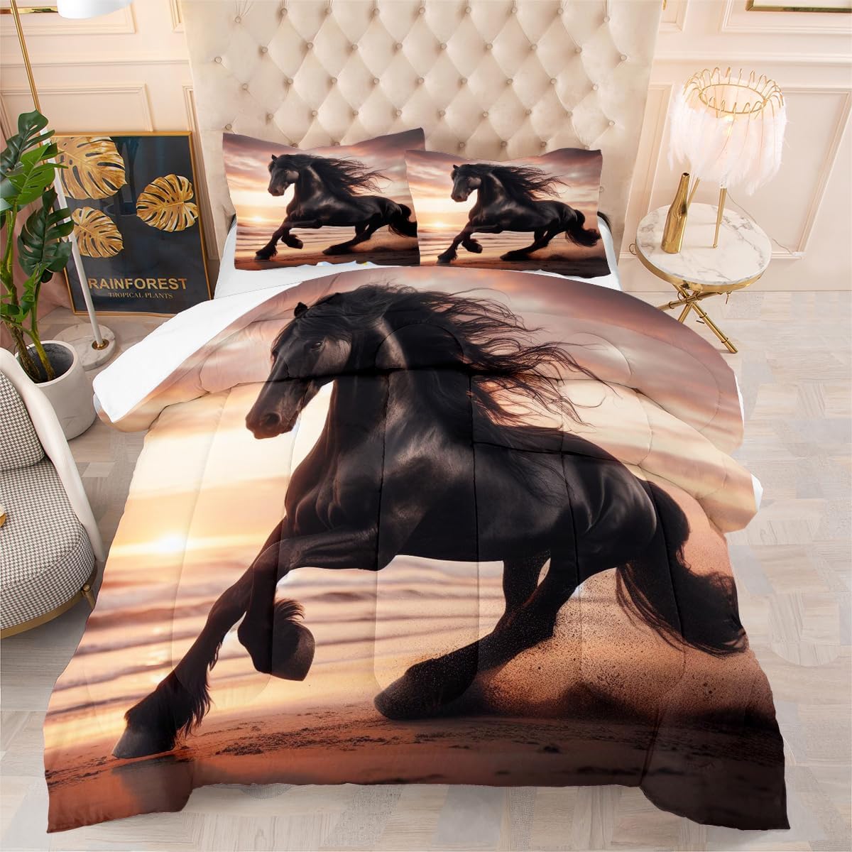 Microfiber Twin size Comforter Bedding Set Starfish Gradient Pattern Comforter Set Multiple Colors Available