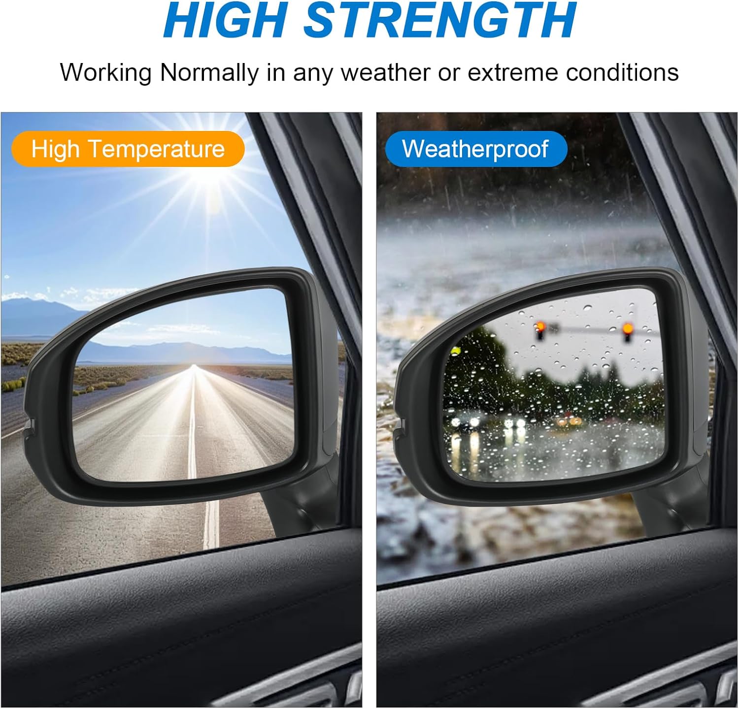 JDMSPEED Left Driver Side View Door Mirror Compatible with 2015-2020 Honda Fit Non-Heated Manual Folding Black Replace# HO1320332 76258-T5R-A01 76208-T5R-305(6 pin)