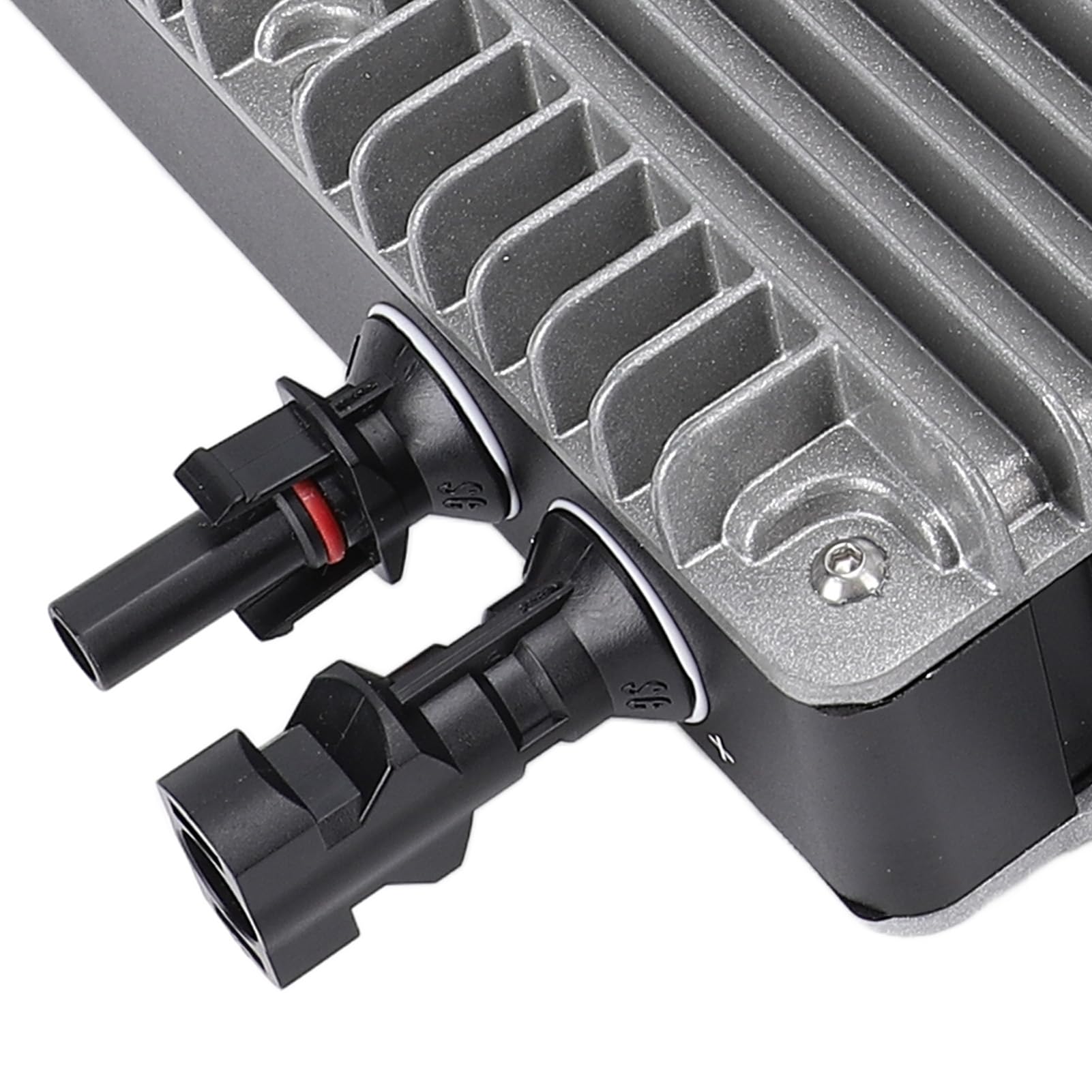 LiebeWH Solar-Mikro-Wechselrichter, WiFi-Grid-Tie-Wechselrichter aus Aluminiumlegierung, 700 W MPPT, IP67 Wasserdicht, Dual-PV-Eingang 2 X 435 W AC110 V für Kleine und Mittlere Haushaltskraftwerke