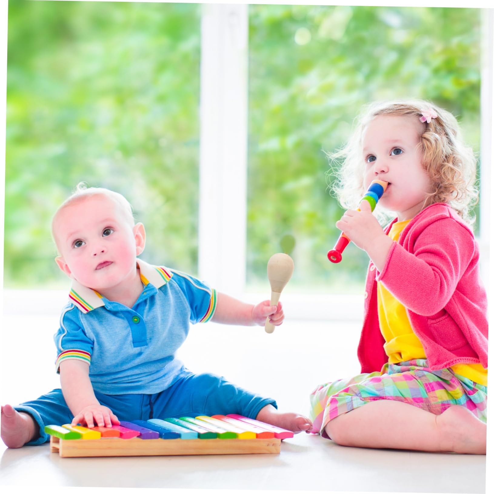 Toddmomy 12stücke Holzmaracas für Junge Mädchen DIY Maracas-rasseln aus Holz Musikinstrumente für Kinderpartys Rassel-musikinstrumente zum Bemalen
