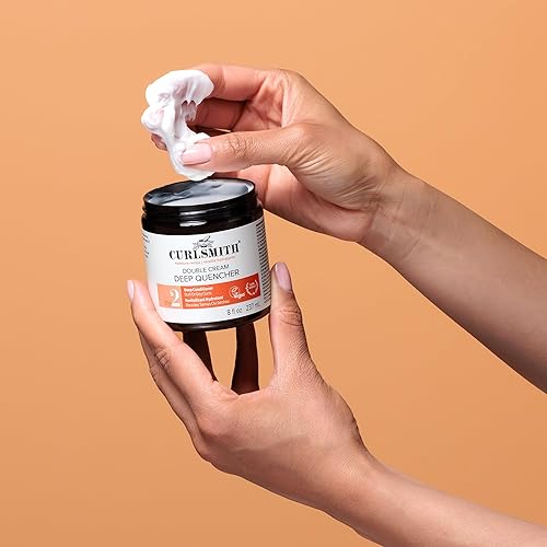 Miniatura 8 de Curlsmith - Doble crema profunda - Acondicionador profundo hidratante vegano para cabello ultra seco ondulado rizado o coily 8 onzas
