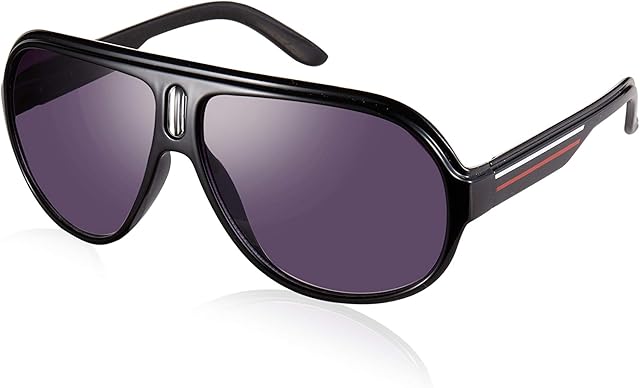 Billionaire Thick Frame Flight Style Sunglasses UV400 Protection Unisex Shades
