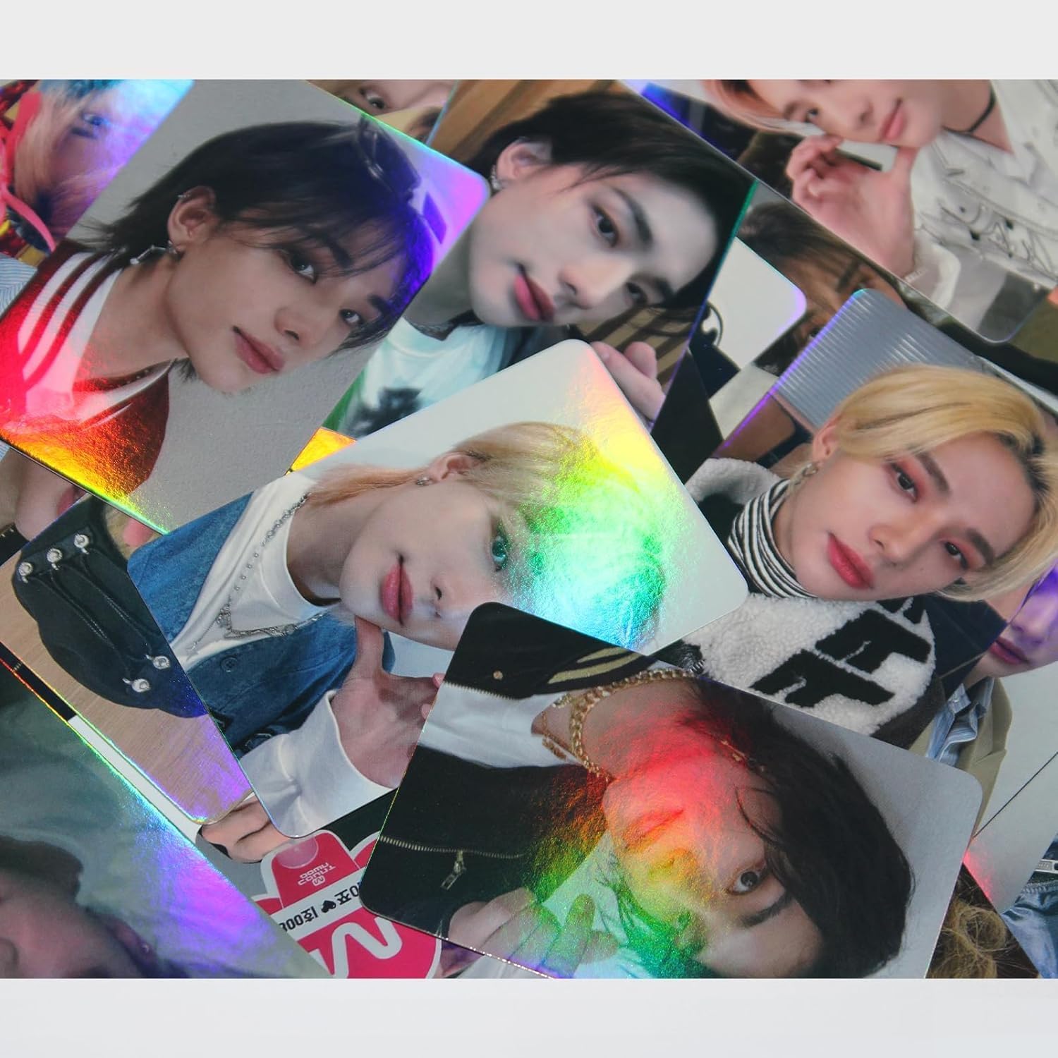 Stray Kids Hyunjin Photocard Laser New Album Mini Photo Card Mini Poster Fan Caedeu 50pcs