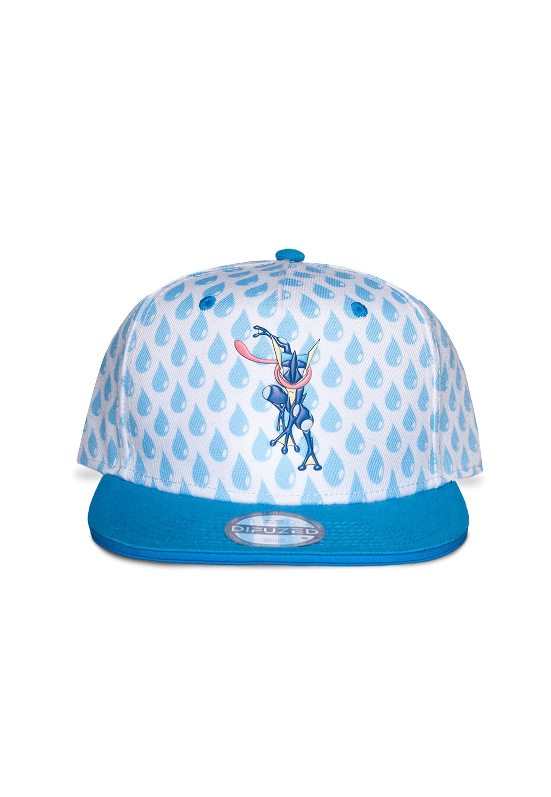 POKEMON Greninja with All-over Print Snapback Baseball Cap - Blue