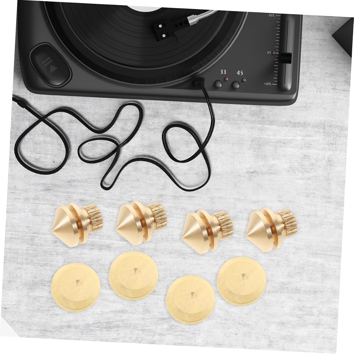 4pcs Speaker Isolation Feet Spikes Adhesives for Audio Speakers Isolation Spike for Tower