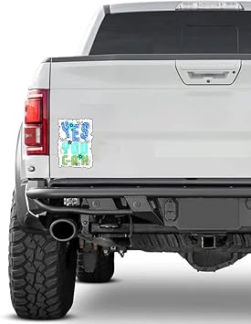 Yes You Can 6-Inch Vinyl Decal Sticker for Laptops, Water Bottles, Cars, Notebooks, and More Durable, Waterproof, Weather-Resistant, Easy to Apply, and Long-Lasting