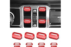 4PCS Upgraded 2018 JL Jeep Wrangler Window Switch Cover