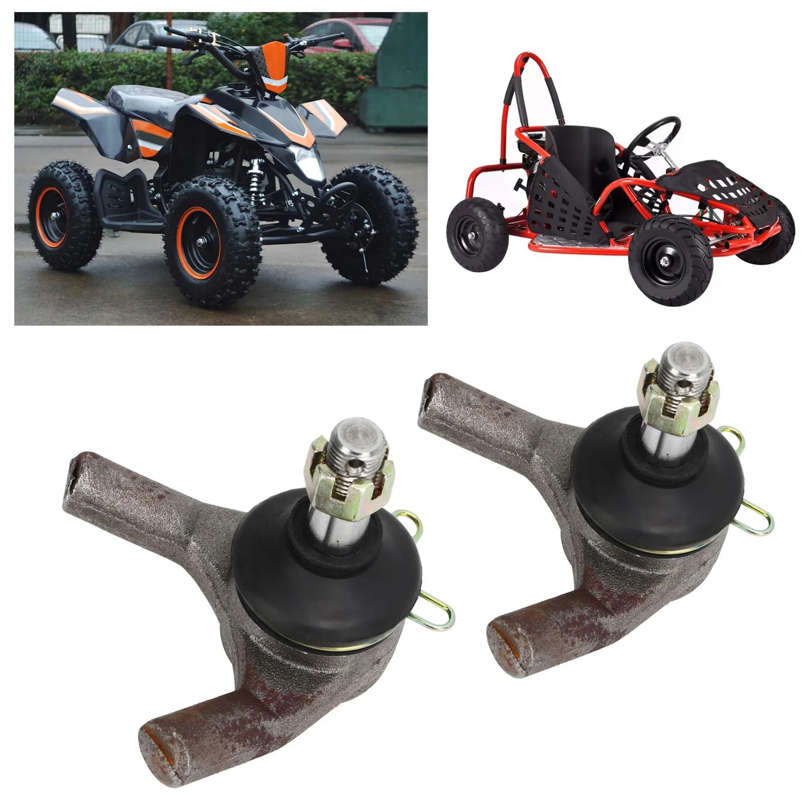 Przegub kulowy Pasuje do 50-250cc ATV Quad 4 Wheelers gokart 12mm końcówka drążka kierowniczego zawieszenie przegub kulowy stal węglowa