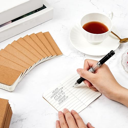 Miniatura 4 de 60 Pcs Pocket Notebook Mini Journal Bulk, Back to School Supplies 2. 5" x 4"kraft Paper Small Lined Notepads Softcover Cute Memo Diary Subject