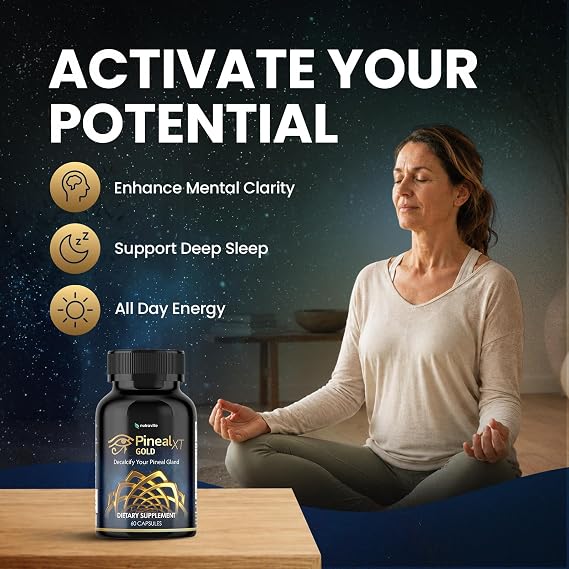 Pineal XT Gold Pineal Gland Supplement, Third Eye Awakening, 3 Pack