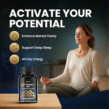 Pineal XT Gold Pineal Gland Supplement, Third Eye Awakening, 3 Pack