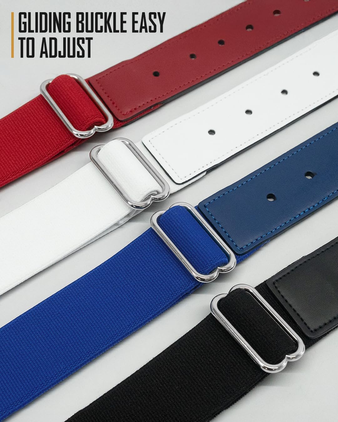 Pro Baseball Belt & Softball Belt Sizes For Youth Boys, Girls, Mens & Women | Professional Look with Heavy-Duty Stretch & Lasting Durability