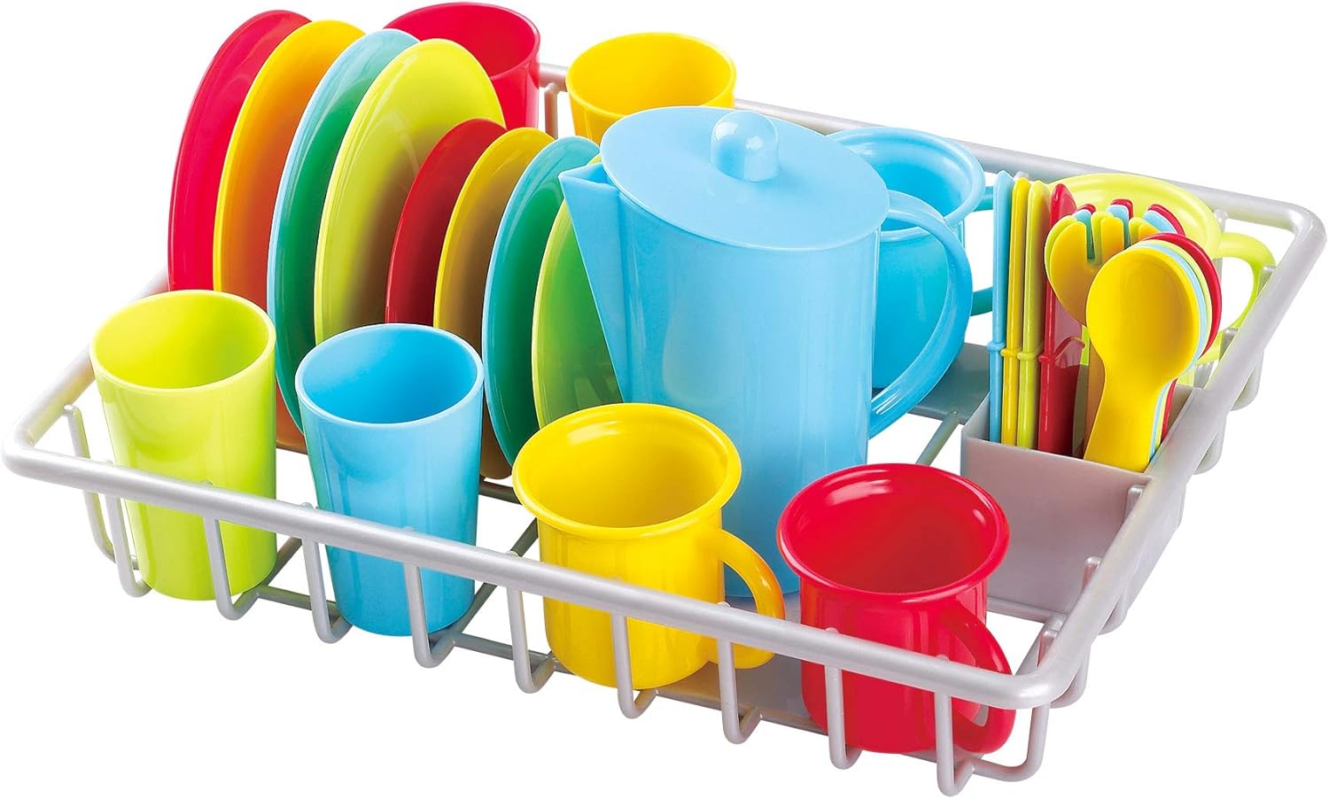Amazon.com: Play My Dish Drainer Kids Pretend Play Dishes Children's ...