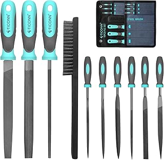 Sponsored Ad - TICONN 10pcs File Set, Premium Grade T12 Drop Forged Alloy Steel File Sets with Carrying Case, Ergonomic Ha...