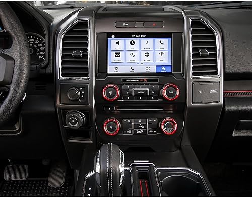 Vista 4 de Keptrim Para interruptores de aire acondicionado F150, botón de botón de botón de botón de CA VOL para Ford F150 XLT 2015 2016 2017 2018 2019 2020