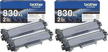 Brother Genuine TN830XL 2PK Black High Yield Printer Toner Cartridge Print up to 3,000 Pages Each1,2 Count Pack of 2