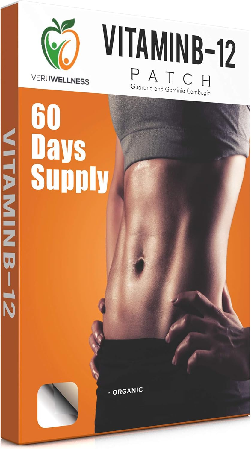 Gеt Dіѕсоunt 70% Prісе Veru Wellness Vitamin B12 Patch for Energy Boost – 60 Day Supply Vitamin B12 Patches – Transdermal B12 Self Adhesive B12 Patches – B12 Patches with 10 Hours Use Per Patch