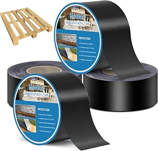 Butyl Adhesive Tape 3''x50', 4 Pack Deck Joist Tape for Decking Protection, Waterproof Joist Tape- Ideal for Wood & Metal, Outdoor Construction Use