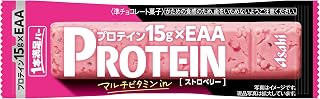 アサヒグループ食品 1本満足バー プロテインストロベリー 1本×9個