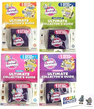 5 Surprise Mini Brands Ultimate Collectors Guide 4 Pack #cheesetastic, #sweettreats, #spoilyourself, #stockup with 2 Gosutoys Stickers