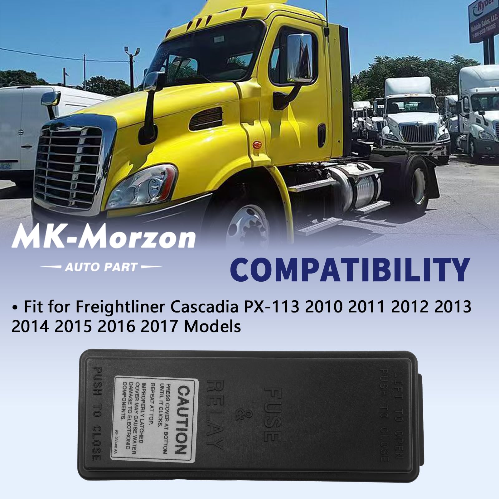 Amazon.com: Fuse Box Cover and Multiplexer Cover Compatible with 2010-2017 Freightliner  Cascadia PX-113 Replaces# 06-52855-000,0652855000 : Automotive