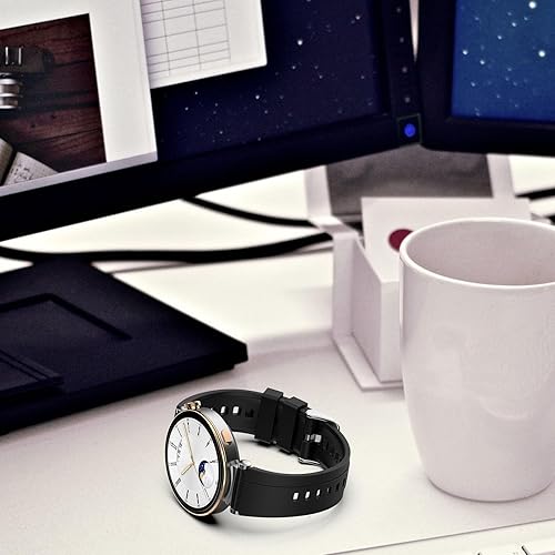 Miniatura 5 de Disscool Pulseras de repuesto compatibles con Huawei Watch GT4 de 1.61 pulgadasVenu 3SVenu 2S, correa de muñeca ajustable de silicona suave de 0.70