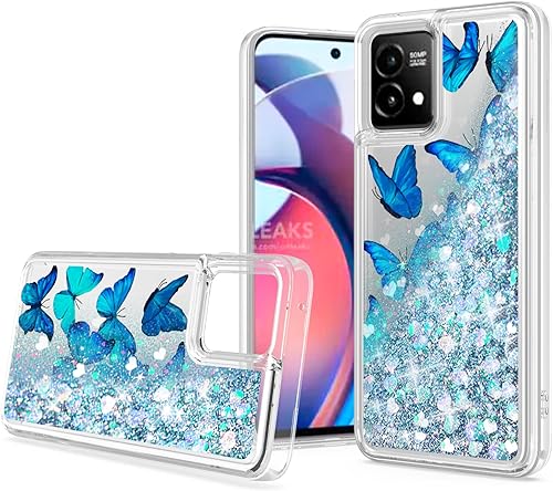 Miniatura 6 de Funda para Moto G 5G 2023, Motorola G 5G 2023 con purpurina brillante de arena movediza que fluye líquido flotante resistente a prueba de golpes