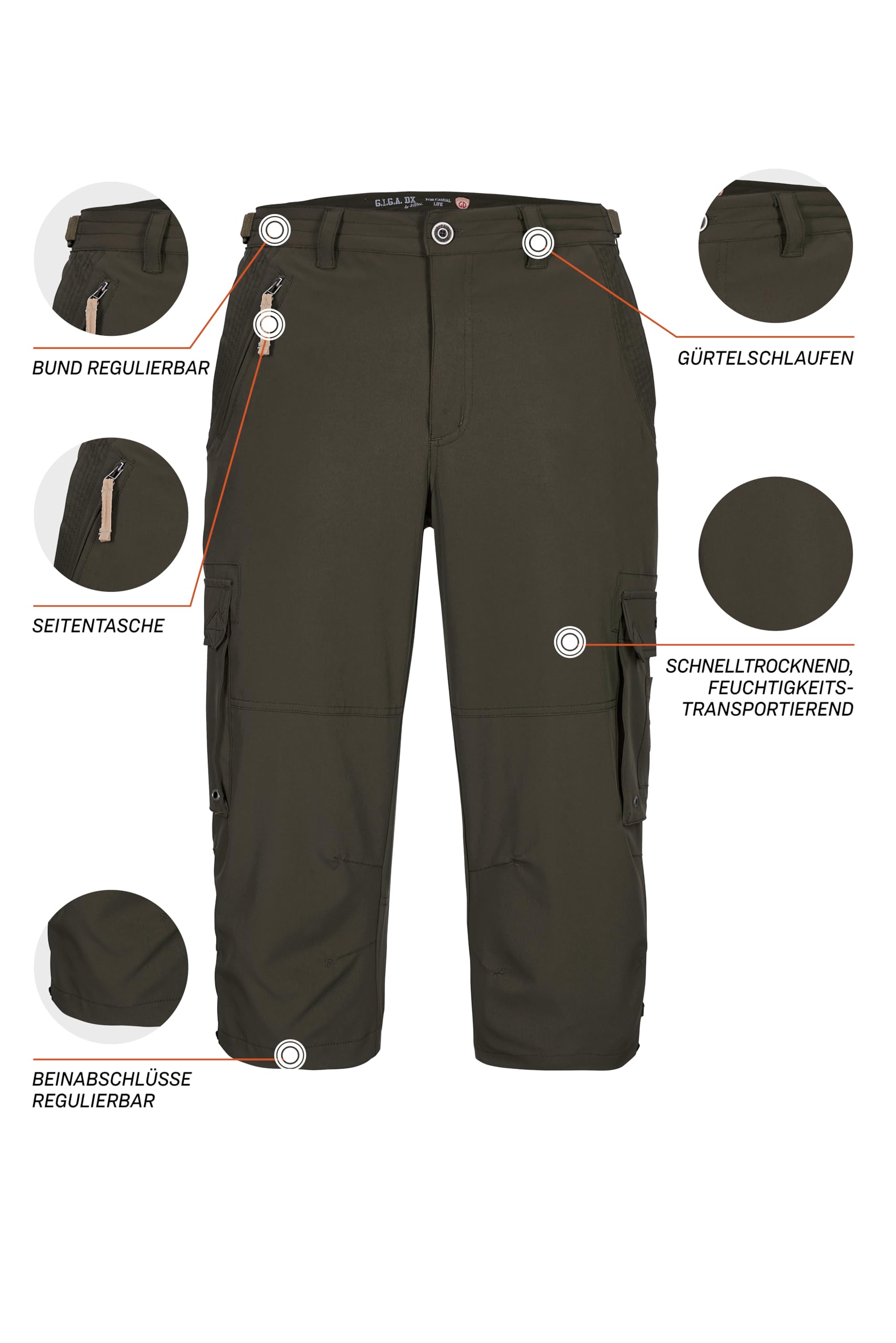 G.I.G.A. DX Gs 35 Mn Pnts - Spodnie 3/4 Men´s