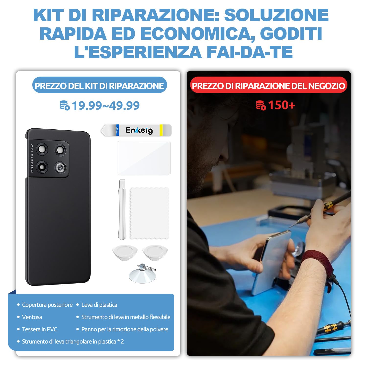 Nuovo Vetro Posteriore Cover+Camera Lens Copribatteria Per OnePlus 10 Pro