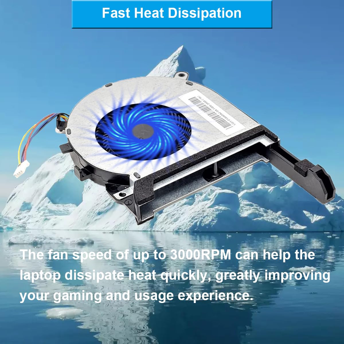 Ventola di raffreddamento per GPU portatile per AVC BAPA0503R5H Y001
