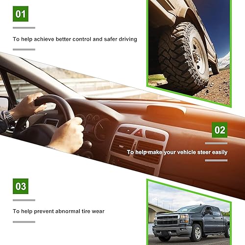 Miniatura 7 de SCITOO - Juego de 8 barras de suspensión traseras, 2 barras de dirección delanteras, 2 exteriores y 2 interiores para Honda CR-V K750297 2007-2011