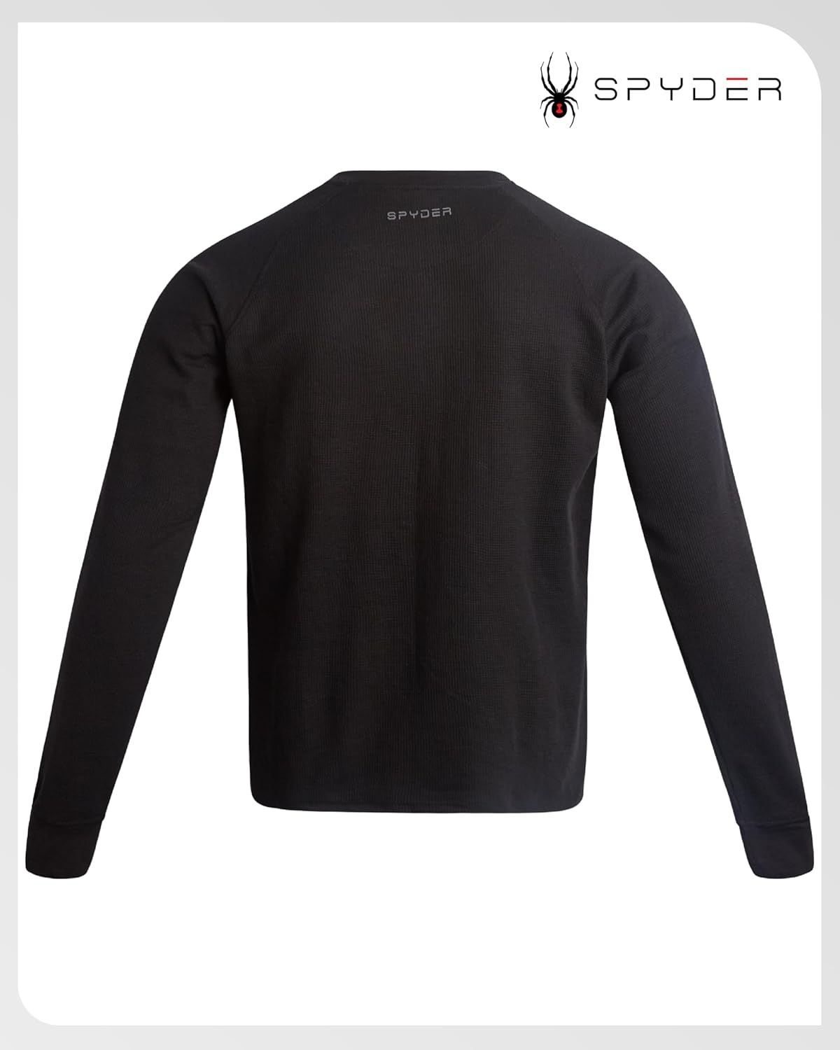 Spyder Mens Long Sleeve Shirt - Soft & Breathable Cotton-Blend UPF30+ Pullover Waffle Henley Shirts for Men - Image 6