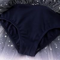 Vista 4 de EQSJIU Leotardos de ballet de unicornio con tutú para niñas pequeñas, vestido de falda de tul de algodón para bailar