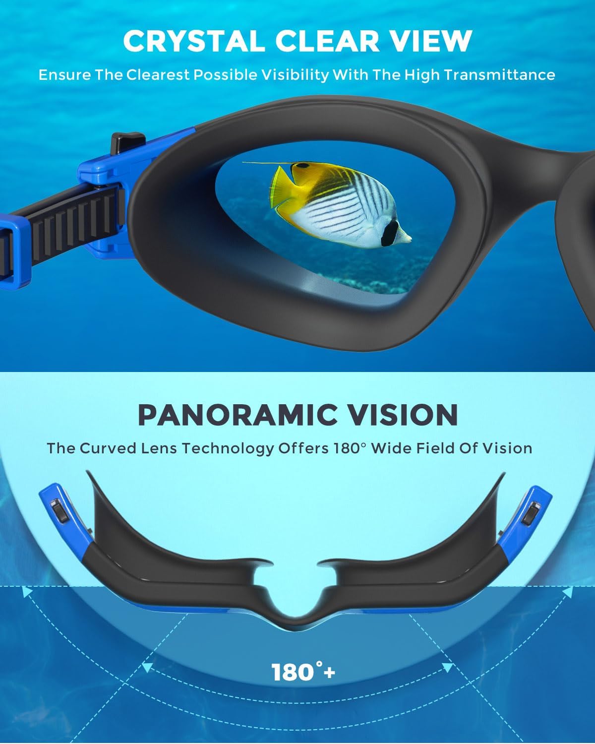 OMID Kids Swim Goggles, P2mini Polarized Swimming Goggles Comfortable for Age 6-14 - Image 6