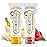 Jack N\' Jill Natural Toddler Toothpaste - Fluoride Free Training Toothpaste for Toddlers 1-3, 40% Xylitol, BPA Free - Banana & Raspberry, 1.76 oz (Pack of 2)
