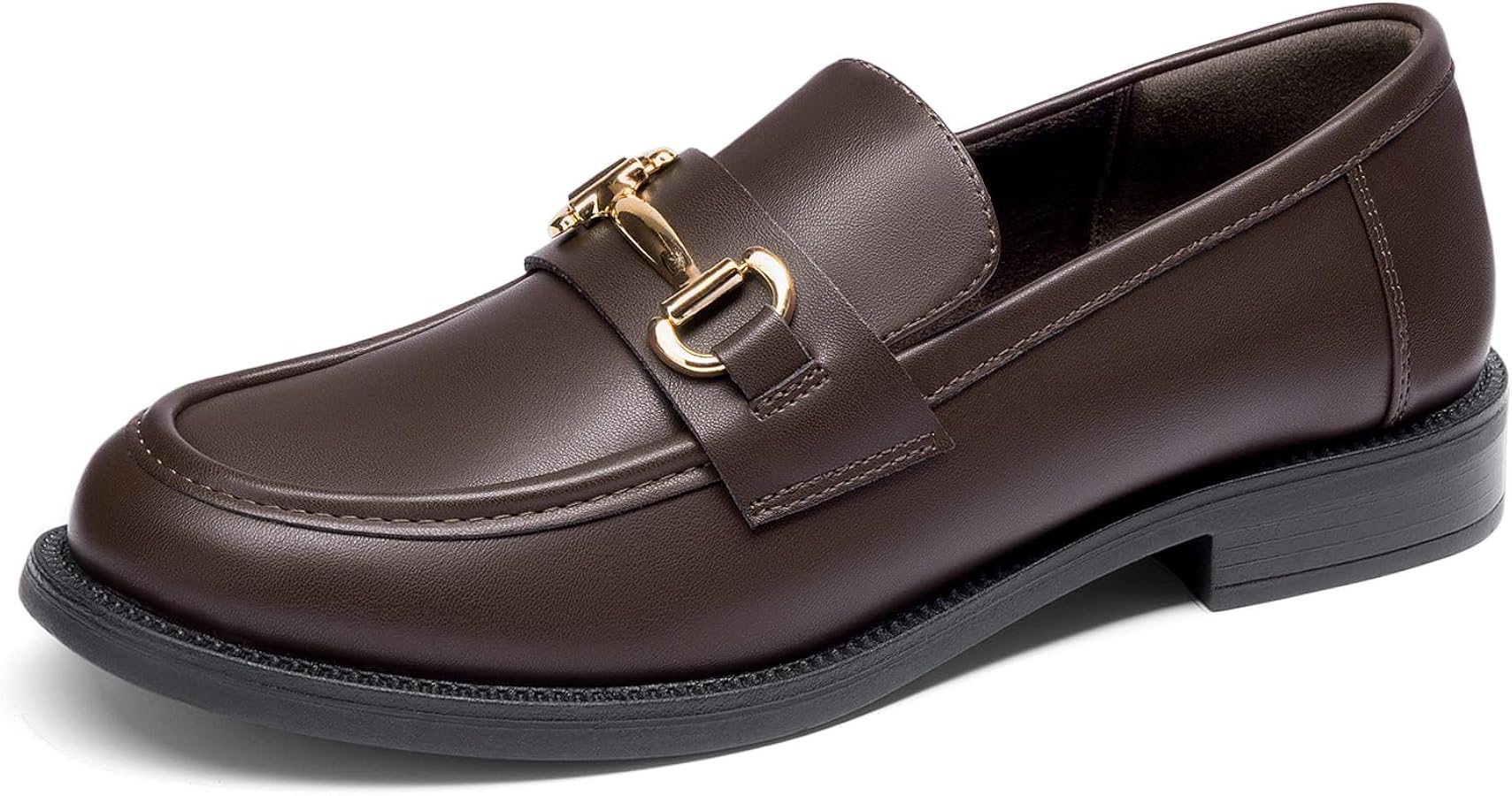 women's brown dress shoes for work DREAM PAIRS Loafers Comfort Office Shoes,All Brown,6 | Lightweight Slip On Business Casual Office Work Outings Driving Flats Shoes Long Sleeve Plunge Drape child:Champagne Luxe Satin Size:Y/XL (14) Experience the perfect blend