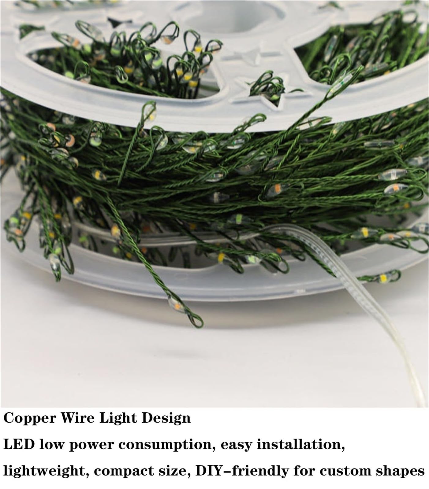 Catena Luminosa A LED Con Filo Di Rame For Albero Di Natale, 8 Modalità Di Luci Decorative For Atmosfera Natalizia For Ghirlande Caminetti Feste Decorazioni Matrimoni(White,3000 Lights-Plug in)