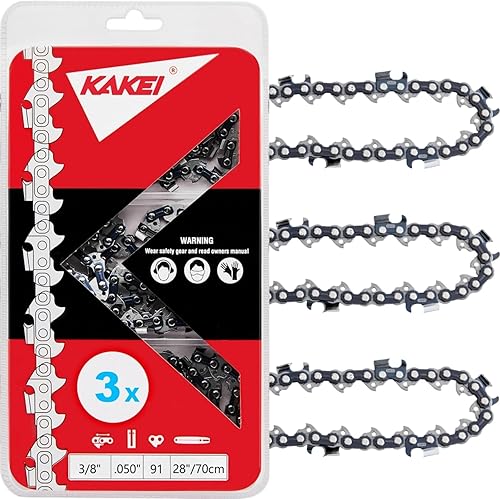 Miniatura 23 de KAKEI DeWalt - Cadena de sierra de poste de 8 pulgadas, 3/8 pulgadas, paso LP de .043 pulgadas, calibre 34 eslabones de transmisión para DeWalt 20V