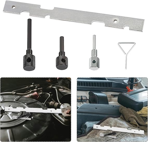 5Pcs Engine Camshaft Timing Locking Setting Alignment Tool Set Kit, Compatible with Ford Fiesta Focus Mazda Volvo, Engine Timing Tool Kit, Cam Belt Locking Tool
